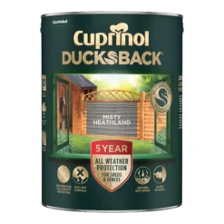 TRADE POINTS PAINTS 43 TRADE POINTS PAINTS -TRADE POINTS PAINTS cuprinol ducksback misty heathland matt arbours fencing gates sheds summerhouses treatment 5l5010212667217 08c bq