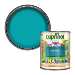 Cuprinol Garden Shades Beach Blue Matt Multi-surface Exterior Wood Paint, 1L
