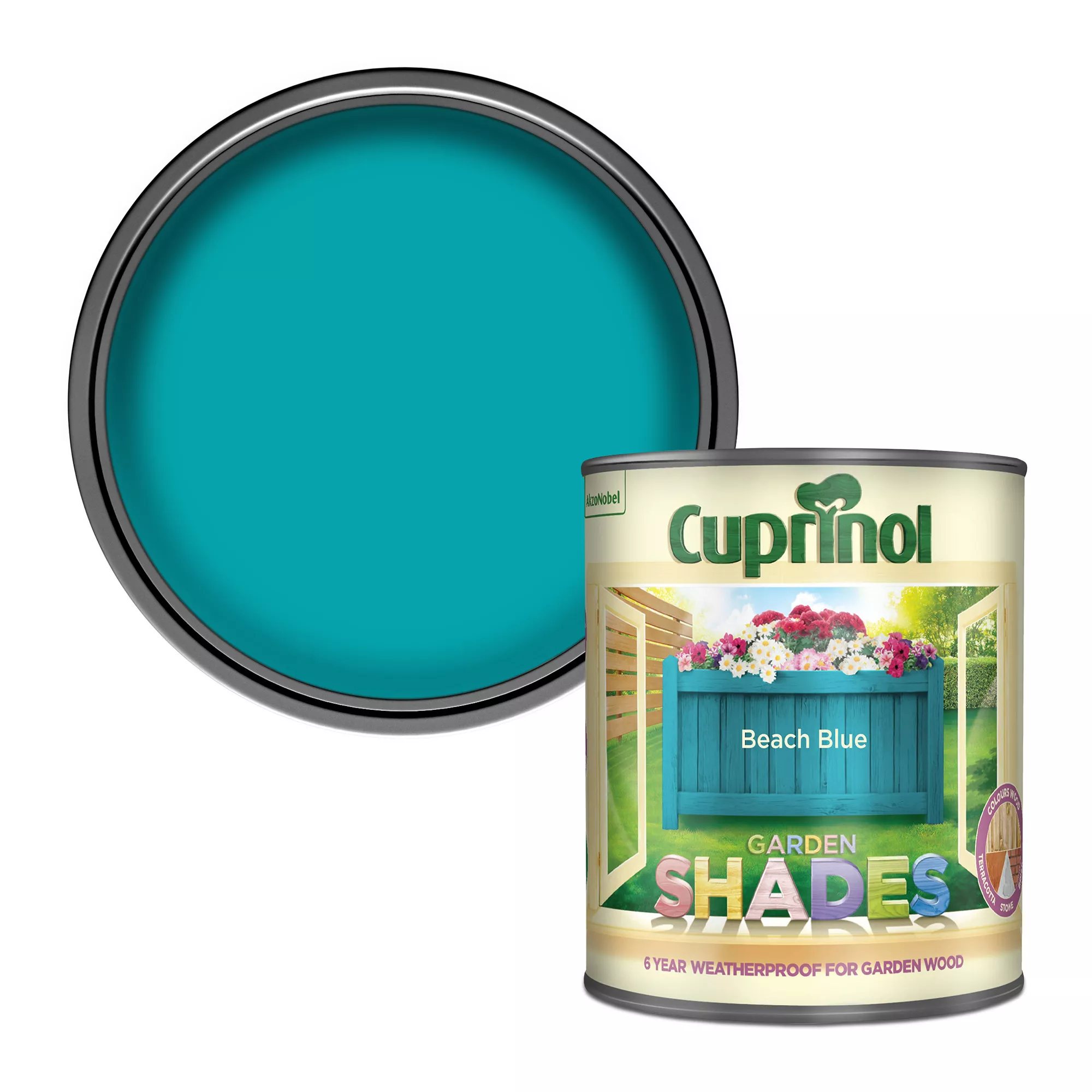 Cuprinol Garden Shades Beach Blue Matt Multi-surface Exterior Wood Paint, 1L 3 Cuprinol Garden Shades Beach Blue Matt Multi-surface Exterior Wood Paint, 1L