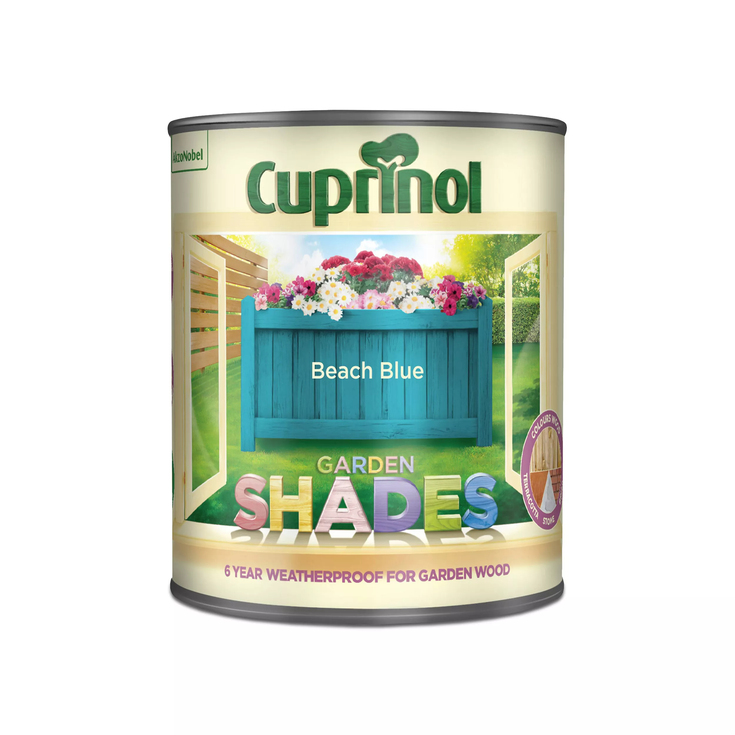 Cuprinol Garden Shades Beach Blue Matt Multi-surface Exterior Wood Paint, 1L 4 Cuprinol Garden Shades Beach Blue Matt Multi-surface Exterior Wood Paint, 1L - Image 2