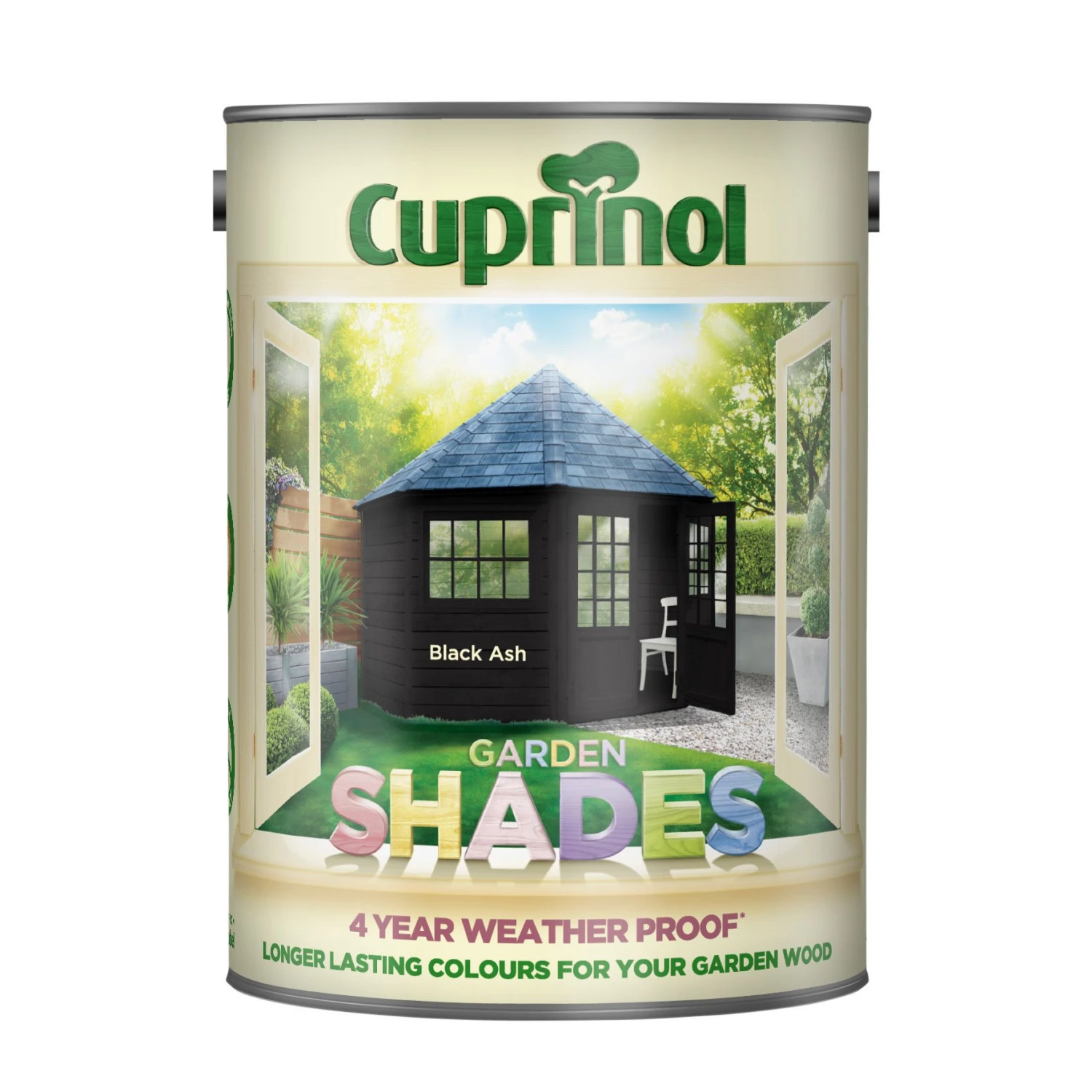 Cuprinol Garden Shades Black Ash Matt Multi-surface Exterior Wood Paint, 5L 3 Cuprinol Garden Shades Black Ash Matt Multi-surface Exterior Wood Paint, 5L - Image 2
