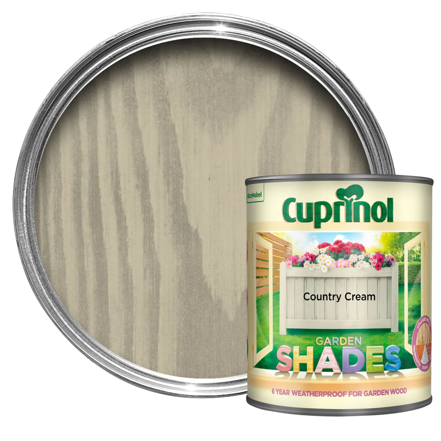 Cuprinol Garden Shades Country Cream Matt Multi-surface Exterior Wood Paint, 1L 3 Cuprinol Garden Shades Country Cream Matt Multi-surface Exterior Wood Paint, 1L
