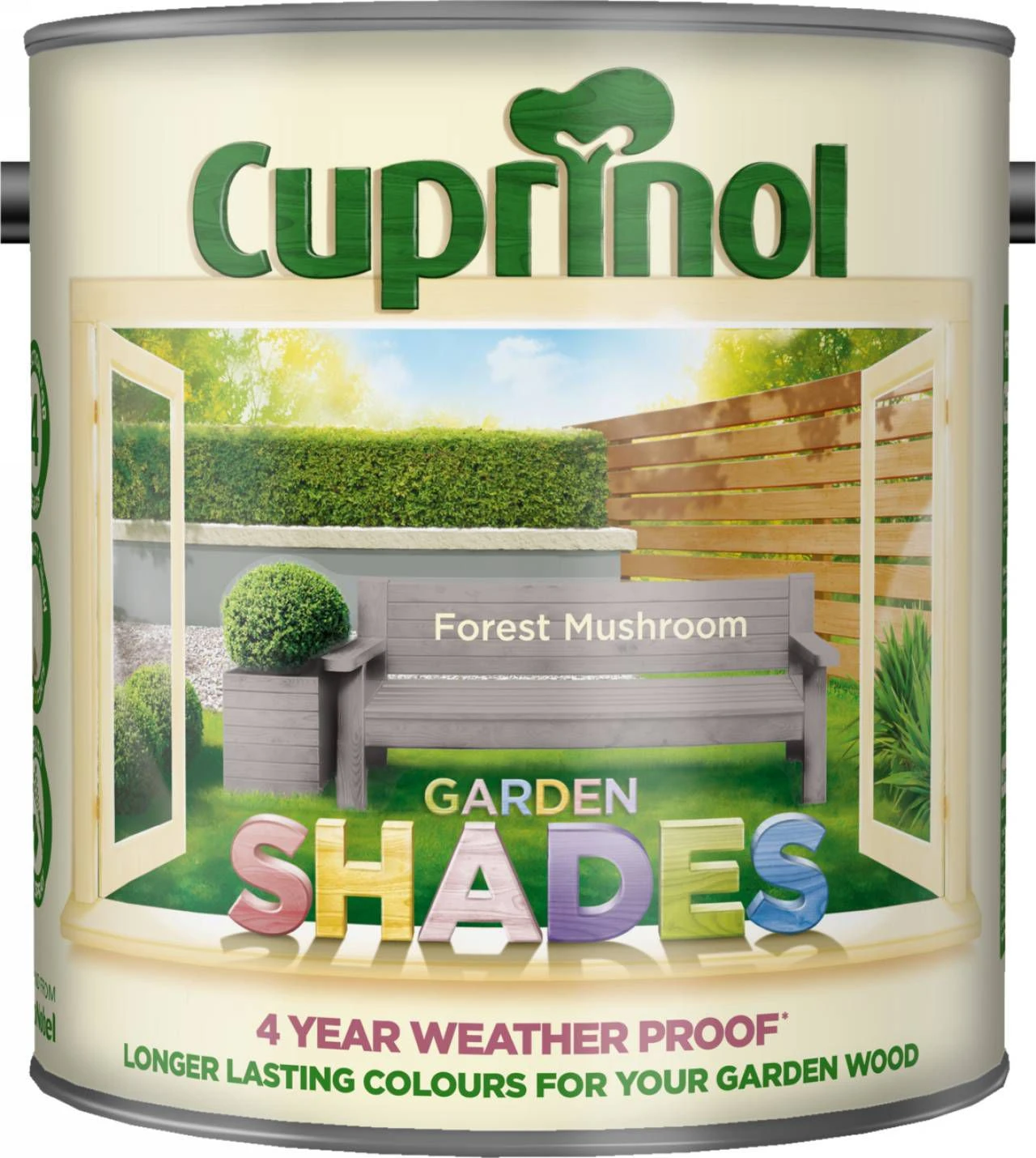 Cuprinol Garden Shades Forest Mushroom Matt Multi-surface Exterior Wood Paint, 2.5L 4 Cuprinol Garden Shades Forest Mushroom Matt Multi-surface Exterior Wood Paint, 2.5L - Image 2
