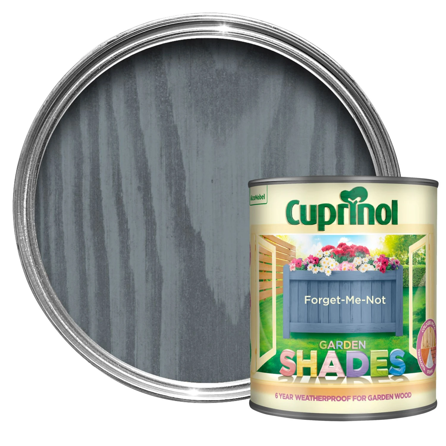 Cuprinol Garden Shades Forget Me Not Matt Multi-surface Exterior Wood Paint, 1L 3 Cuprinol Garden Shades Forget Me Not Matt Multi-surface Exterior Wood Paint, 1L