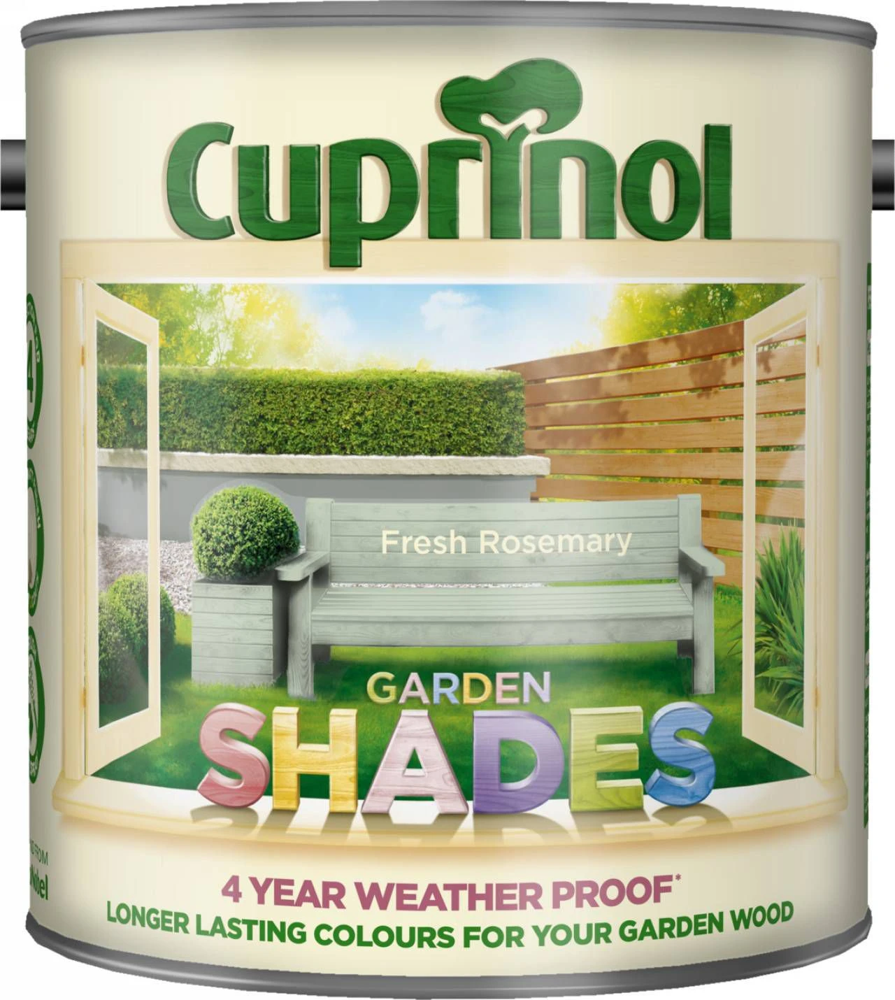 Cuprinol Garden Shades Fresh Rosemary Matt Multi-surface Exterior Wood Paint, 2.5L 4 Cuprinol Garden Shades Fresh Rosemary Matt Multi-surface Exterior Wood Paint, 2.5L - Image 2