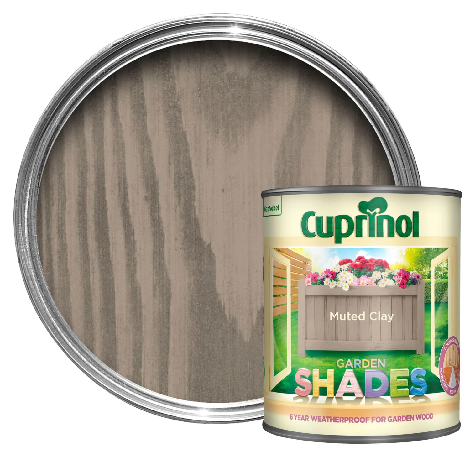 Cuprinol Garden Shades Muted Clay Matt Multi-surface Exterior Wood Paint, 1L 3 Cuprinol Garden Shades Muted Clay Matt Multi-surface Exterior Wood Paint, 1L