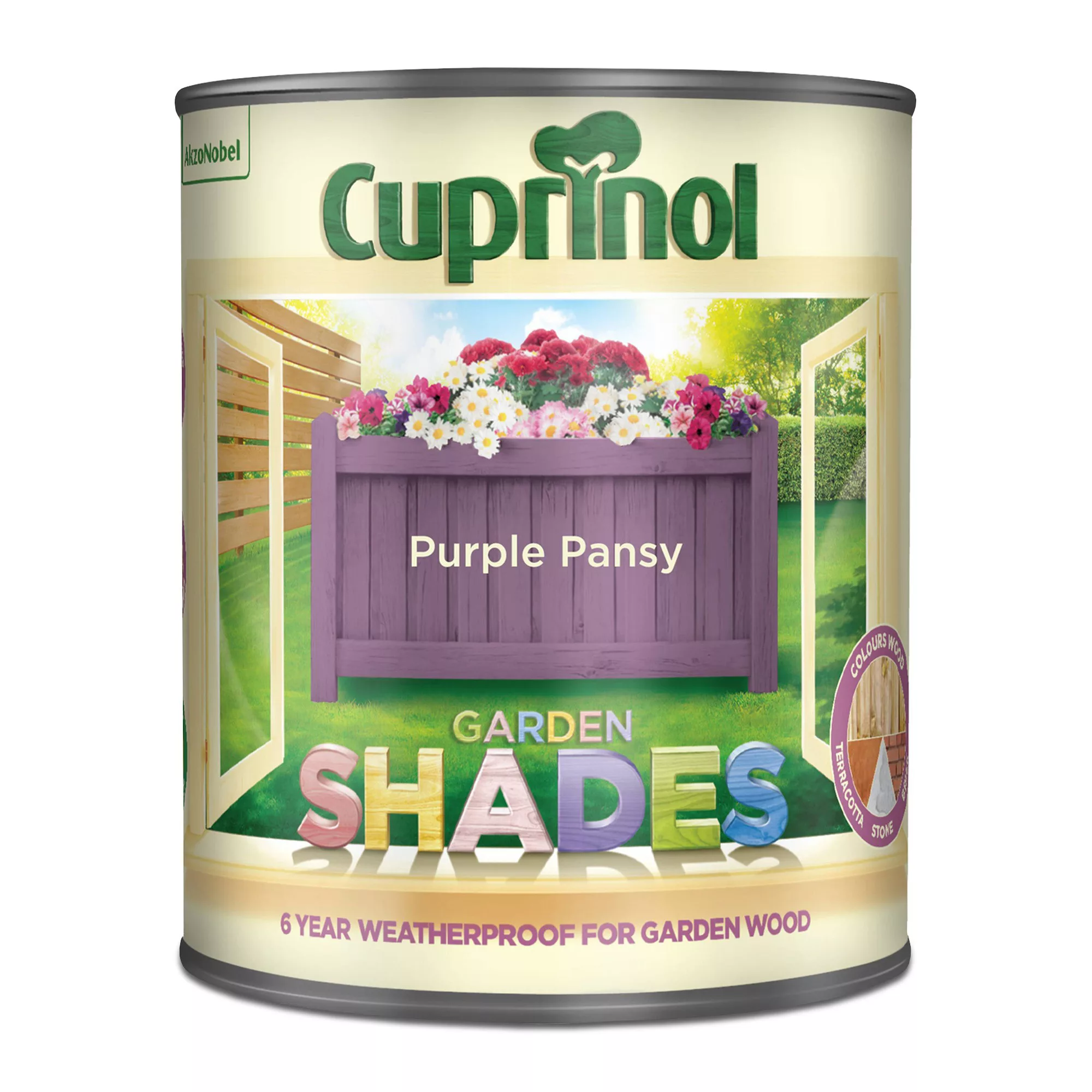 Cuprinol Garden Shades Purple Pansy Matt Multi-surface Exterior Wood Paint, 1L 4 Cuprinol Garden Shades Purple Pansy Matt Multi-surface Exterior Wood Paint, 1L - Image 2