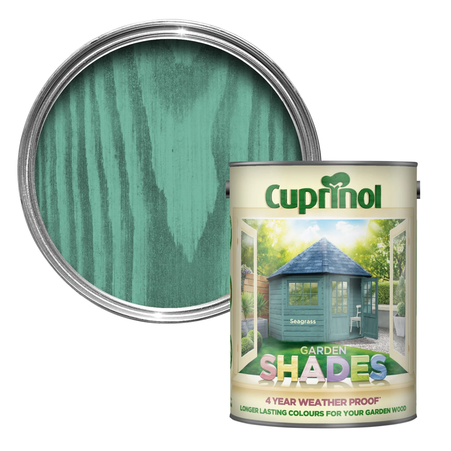Cuprinol Garden Shades Seagrass Matt Multi-surface Exterior Wood Paint, 5L 3 Cuprinol Garden Shades Seagrass Matt Multi-surface Exterior Wood Paint, 5L
