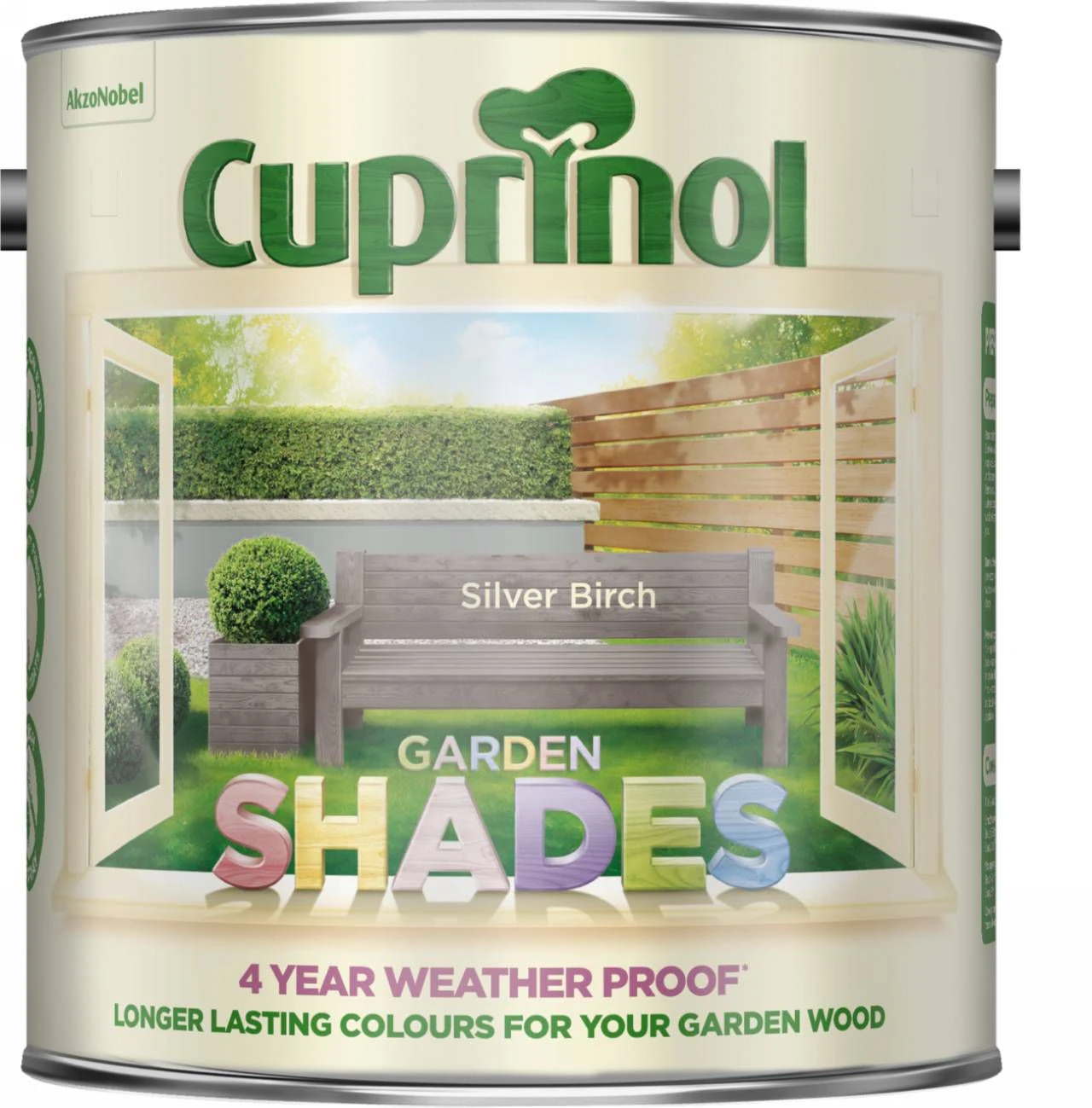 Cuprinol Garden Shades Silver Birch Matt Multi-surface Exterior Wood Paint, 2.5L 4 Cuprinol Garden Shades Silver Birch Matt Multi-surface Exterior Wood Paint, 2.5L - Image 2