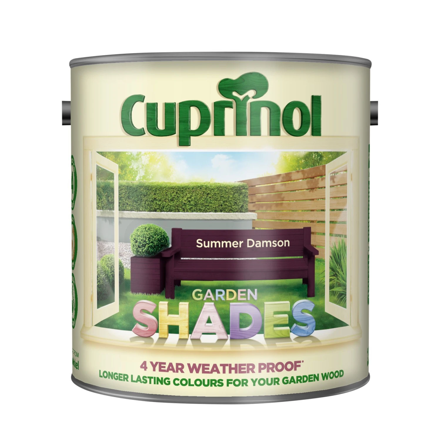 Cuprinol Garden Shades Summer Damson Matt Multi-surface Exterior Wood Paint, 2.5L 4 Cuprinol Garden Shades Summer Damson Matt Multi-surface Exterior Wood Paint, 2.5L - Image 2