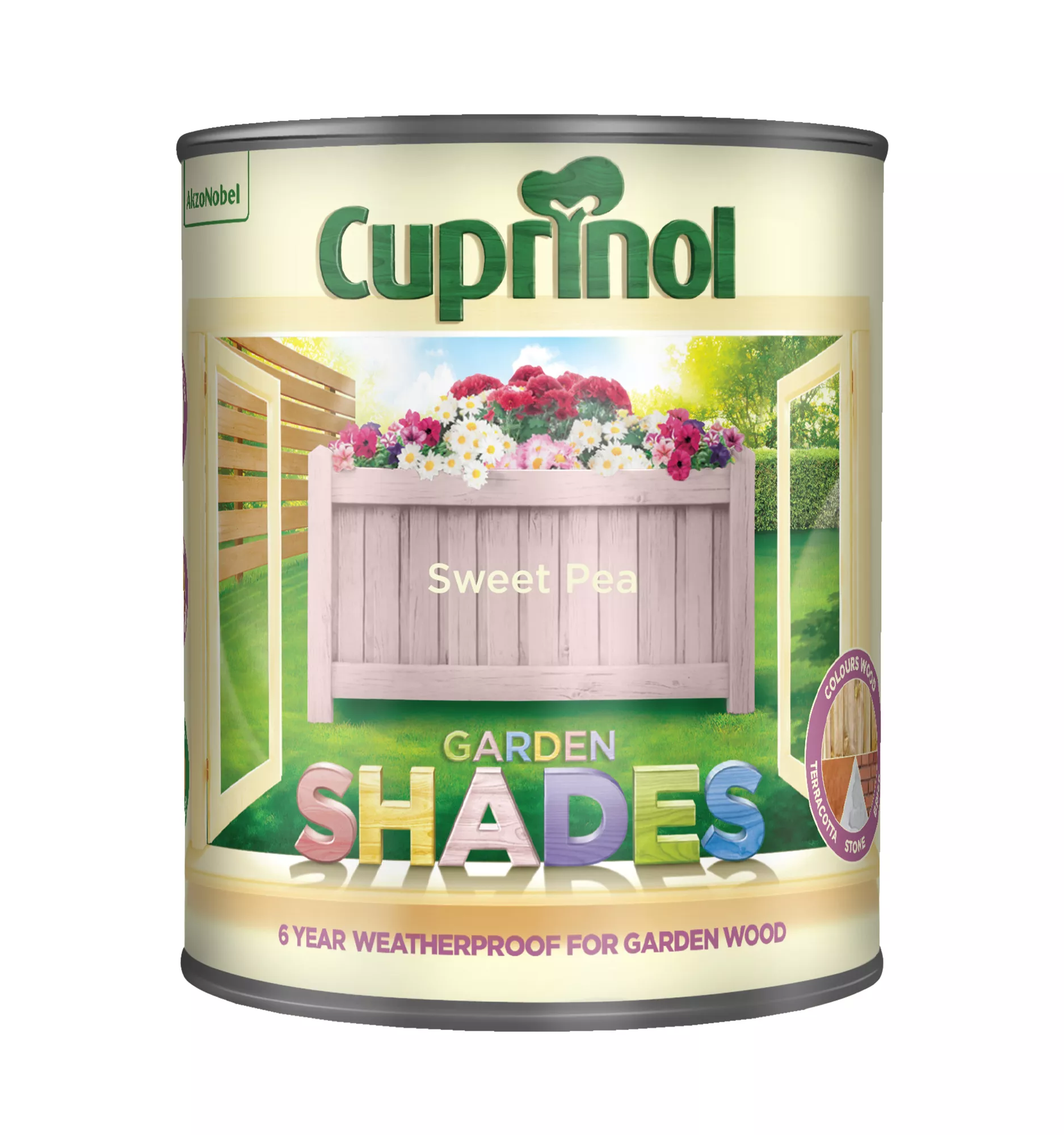 Cuprinol Garden Shades Sweet Pea Matt Multi-surface Exterior Wood Paint, 1L 4 Cuprinol Garden Shades Sweet Pea Matt Multi-surface Exterior Wood Paint, 1L - Image 2
