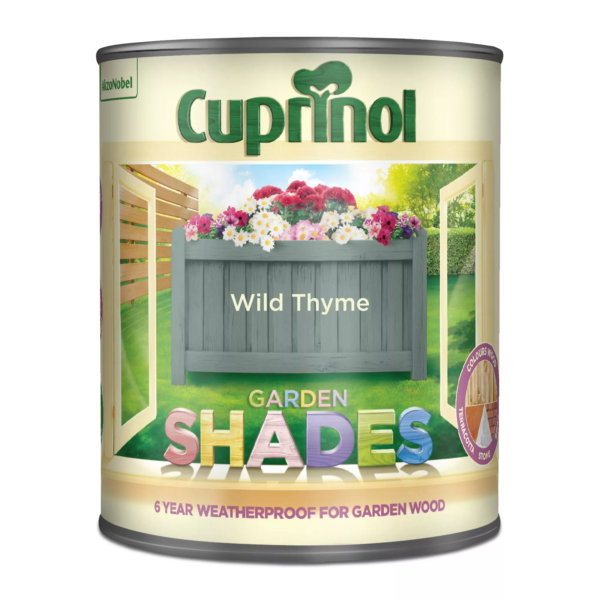 Cuprinol Garden Shades Wild Thyme Matt Multi-surface Exterior Wood Paint, 1L 4 Cuprinol Garden Shades Wild Thyme Matt Multi-surface Exterior Wood Paint, 1L - Image 2