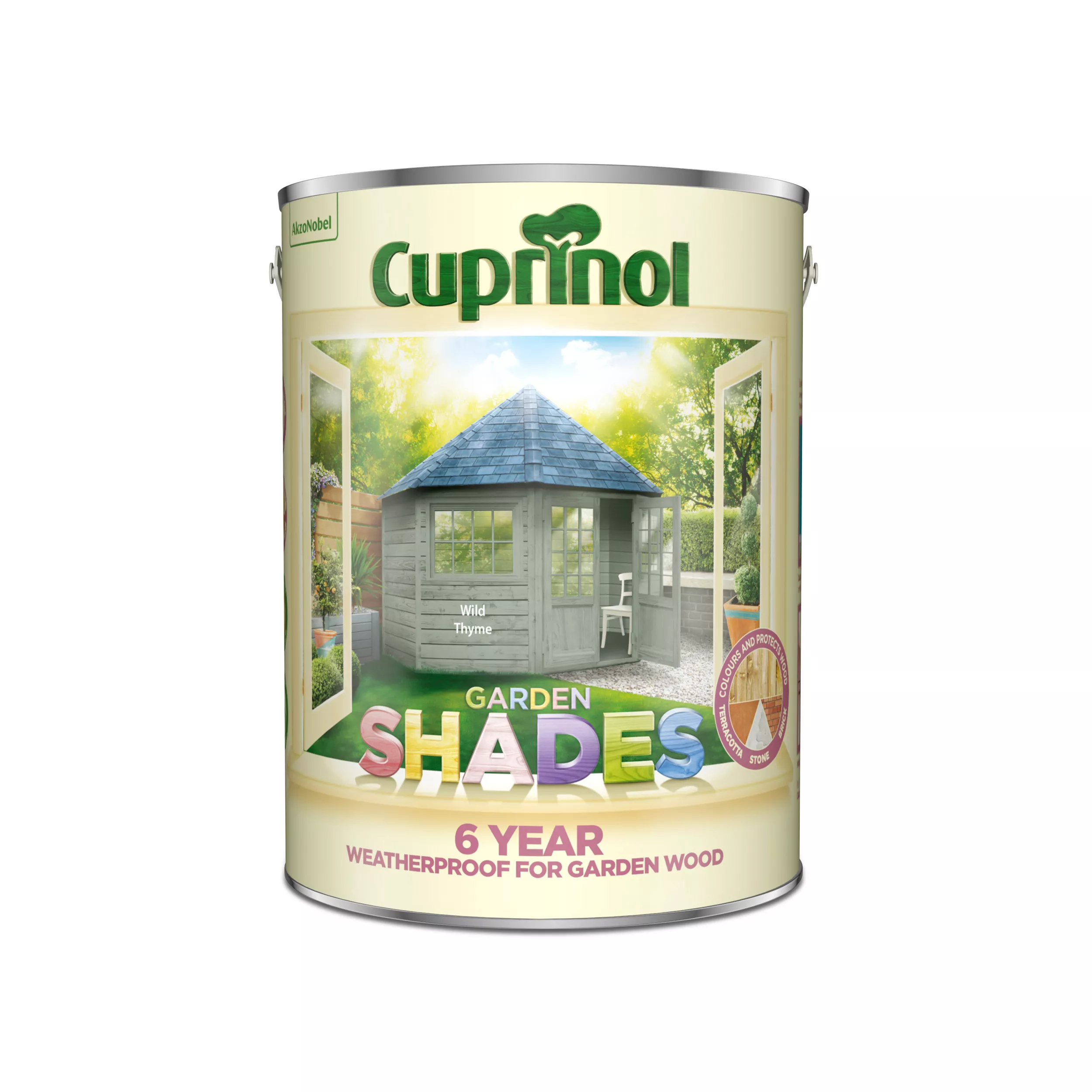 Cuprinol Garden Shades Wild Thyme Matt Multi-surface Exterior Wood Paint, 5L 4 Cuprinol Garden Shades Wild Thyme Matt Multi-surface Exterior Wood Paint, 5L - Image 2