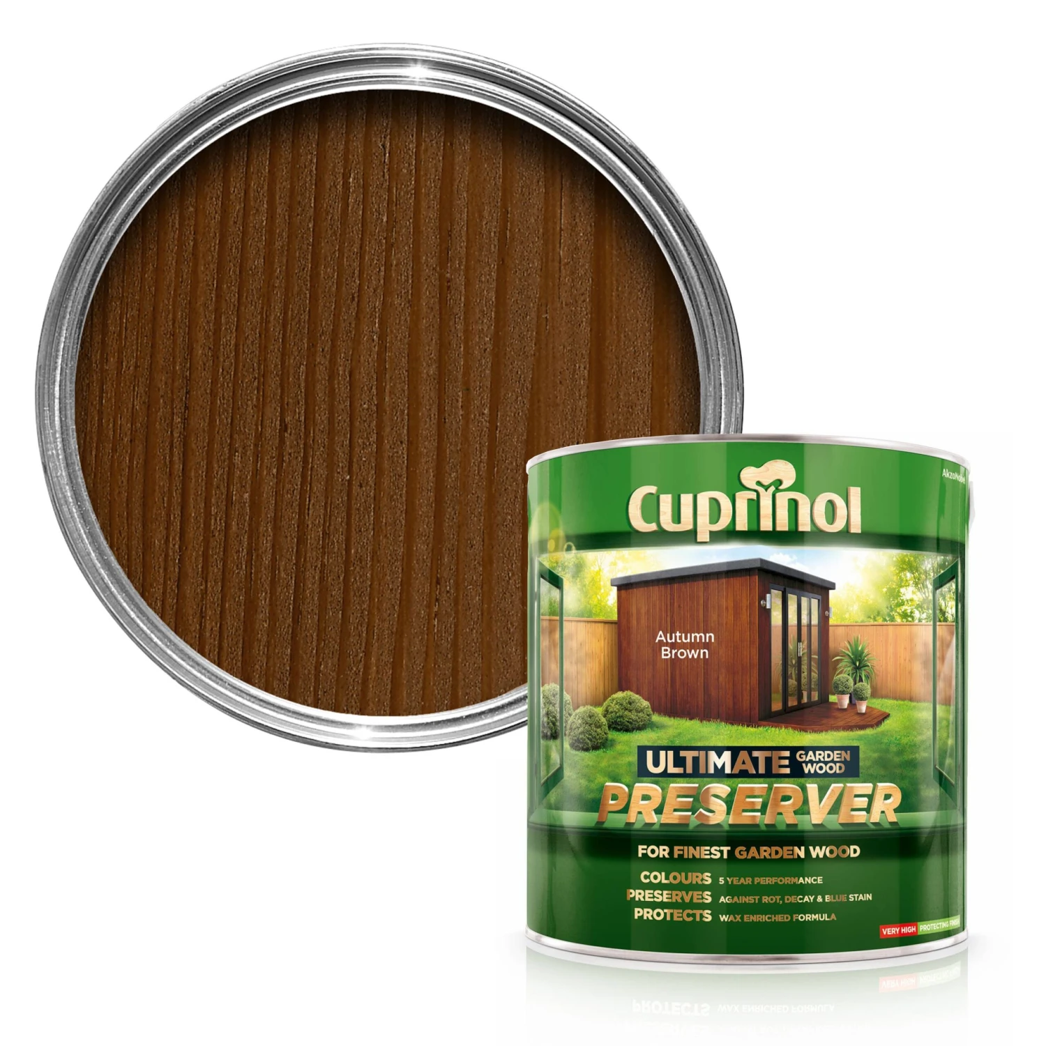 Cuprinol Ultimate Autumn Brown Matt Arbours, Fencing, Gates, Sheds & Summerhouses Preserver, 4L 3 Cuprinol Ultimate Autumn Brown Matt Arbours, Fencing, Gates, Sheds & Summerhouses Preserver, 4L
