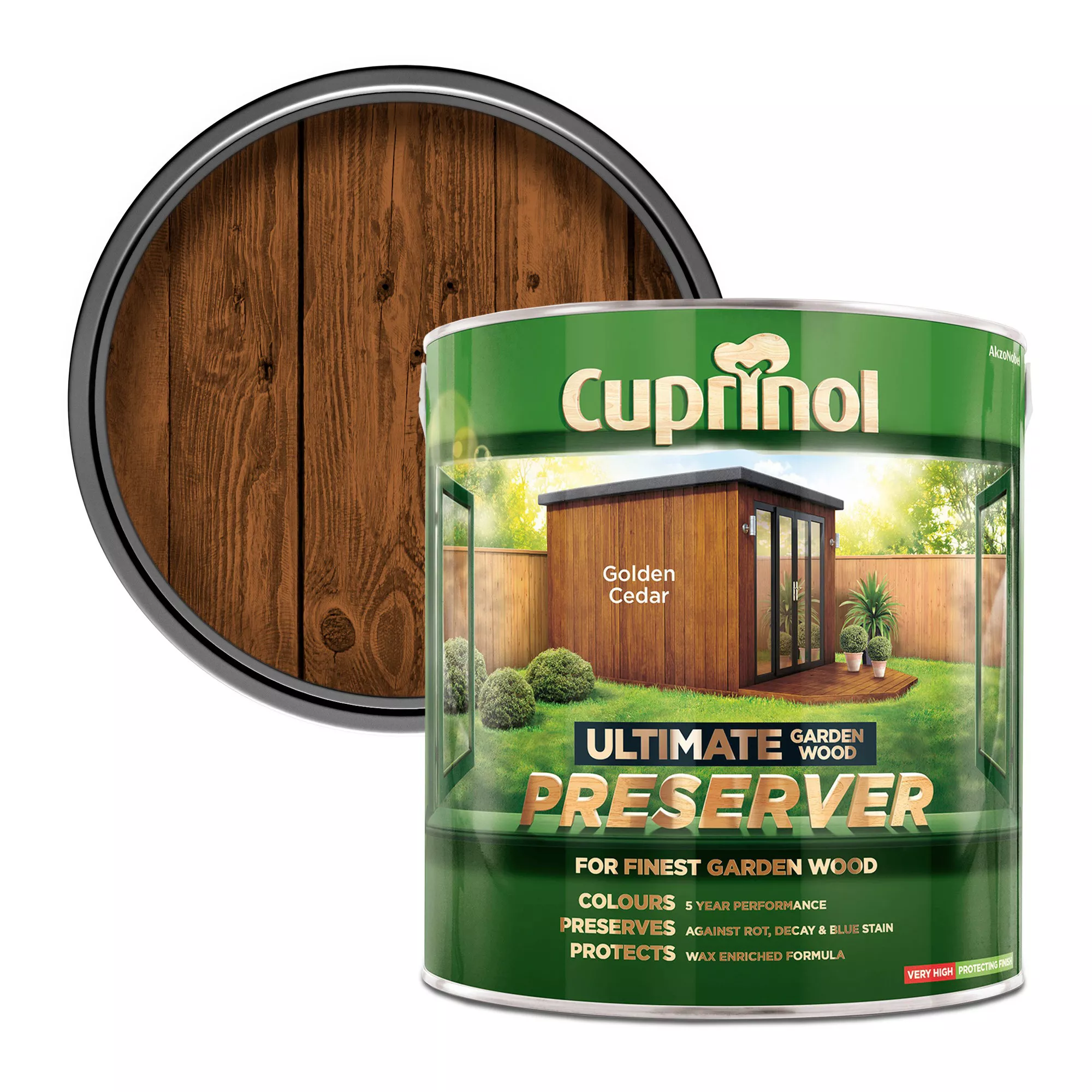 Cuprinol Ultimate Golden Cedar Matt Arbours, Fencing, Gates, Sheds & Summerhouses Preserver, 4L 3 Cuprinol Ultimate Golden Cedar Matt Arbours, Fencing, Gates, Sheds & Summerhouses Preserver, 4L
