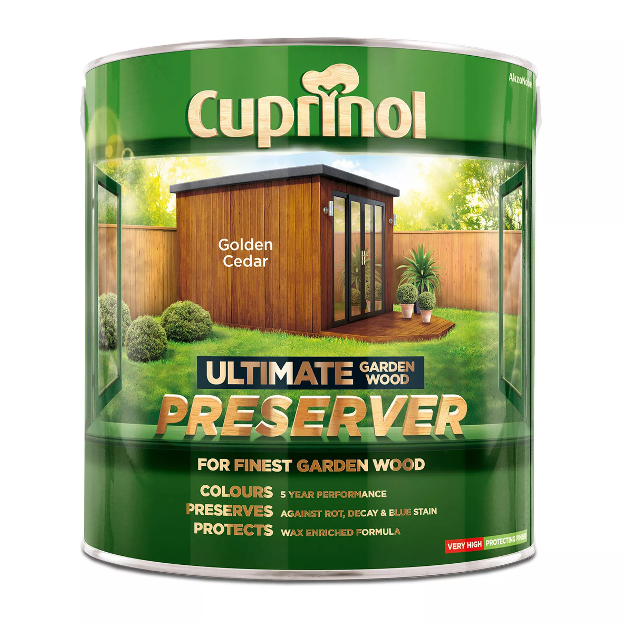 Cuprinol Ultimate Golden Cedar Matt Arbours, Fencing, Gates, Sheds & Summerhouses Preserver, 4L 4 Cuprinol Ultimate Golden Cedar Matt Arbours, Fencing, Gates, Sheds & Summerhouses Preserver, 4L - Image 2