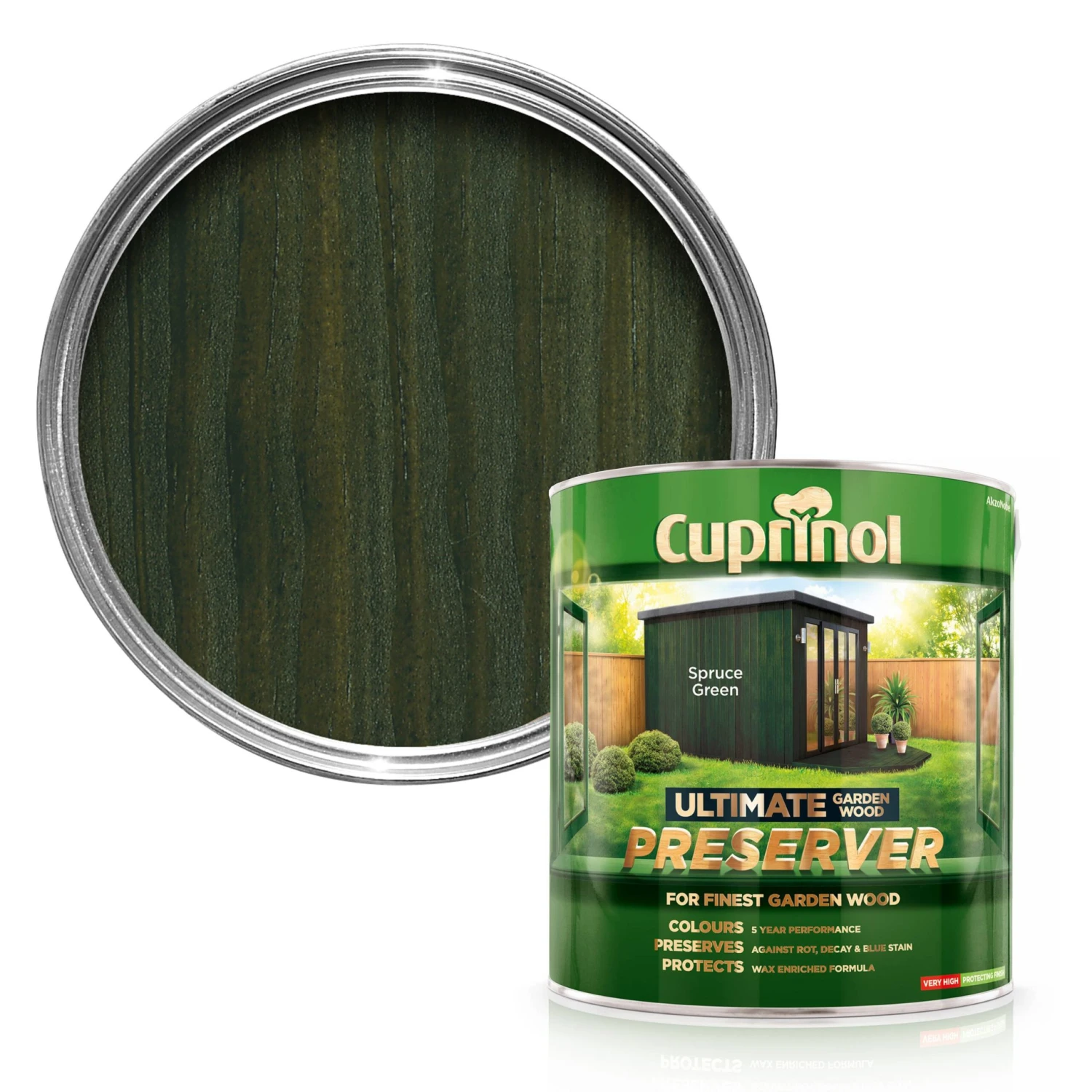 Cuprinol Ultimate Spruce Green Matt Arbours, Fencing, Gates, Sheds & Summerhouses Preserver, 4L 3 Cuprinol Ultimate Spruce Green Matt Arbours, Fencing, Gates, Sheds & Summerhouses Preserver, 4L