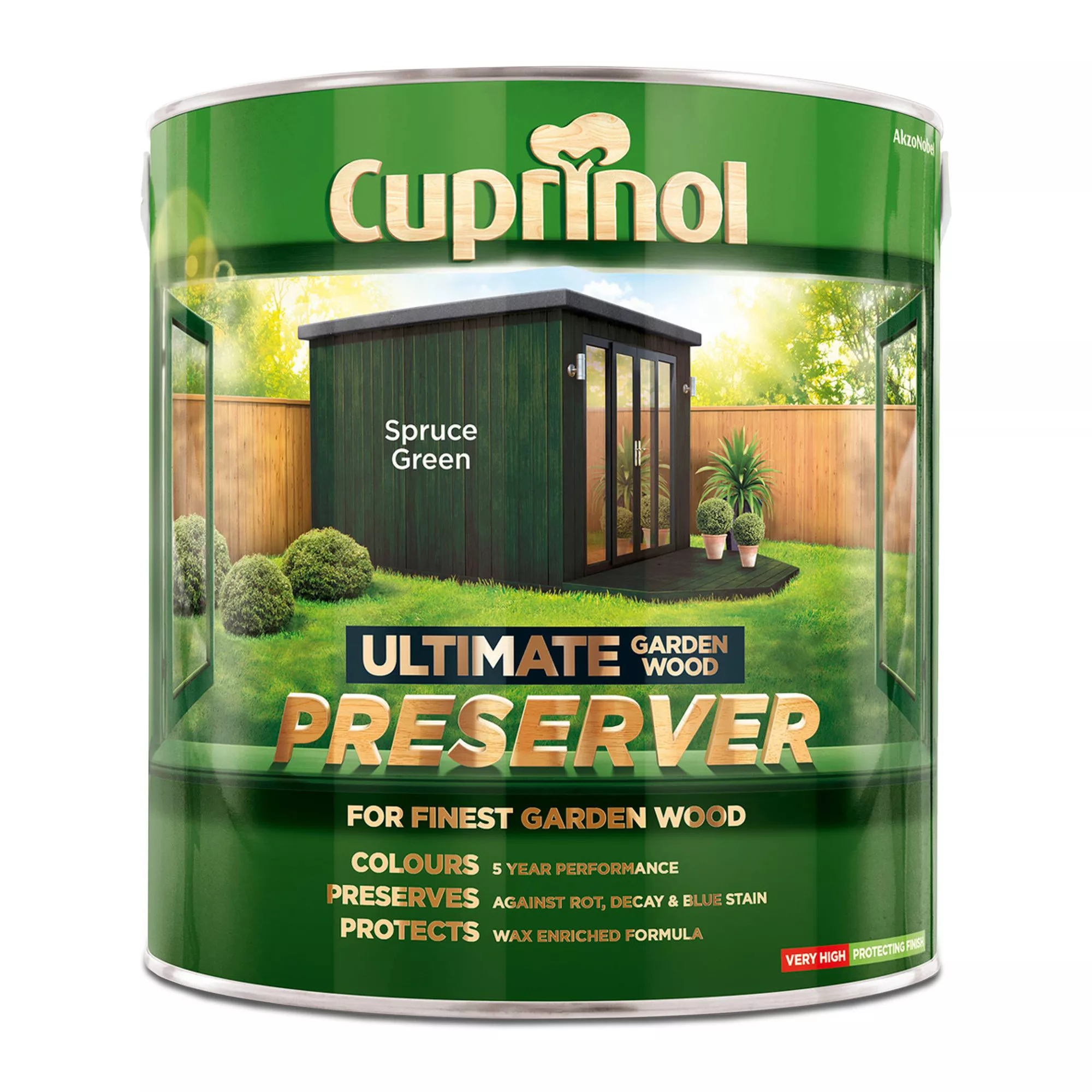 Cuprinol Ultimate Spruce Green Matt Arbours, Fencing, Gates, Sheds & Summerhouses Preserver, 4L 4 Cuprinol Ultimate Spruce Green Matt Arbours, Fencing, Gates, Sheds & Summerhouses Preserver, 4L - Image 2