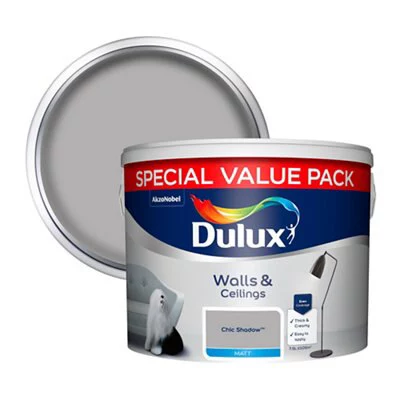 Dulux Chic Shadow Matt Emulsion Paint, 7.5L 2 Dulux Chic Shadow Matt Emulsion Paint, 7.5L
