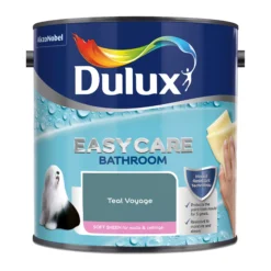 Dulux Easycare Bathroom Teal Voyage Soft Sheen Wall Paint, 2.5L 10 Dulux Easycare Bathroom Teal Voyage Soft Sheen Wall Paint, 2.5L -TRADE POINTS PAINTS dulux easycare bathroom teal voyage soft sheen wall paint 2 5l5010212668603 08c bq