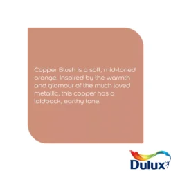 Dulux Easycare Kitchen Copper Blush Matt Wall Paint, 2.5L -TRADE POINTS PAINTS dulux easycare kitchen copper blush matt wall paint 2 5l5010212668429 36c bq