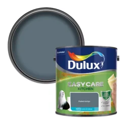 Dulux Easycare Kitchen Faded Indigo Matt Wall Paint, 2.5L