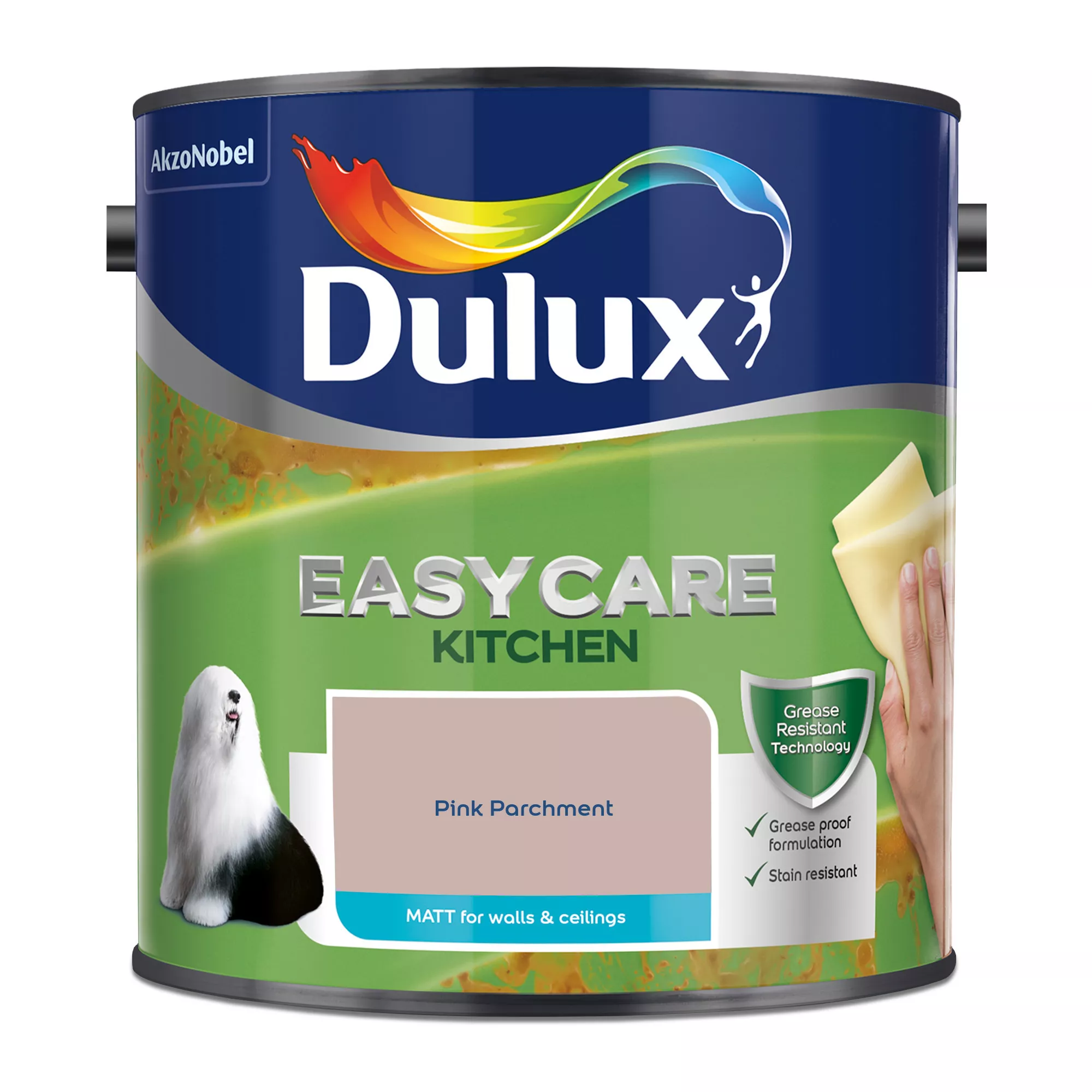 Dulux Easycare Kitchen Pink Parchment Matt Wall Paint, 2.5L 4 Dulux Easycare Kitchen Pink Parchment Matt Wall Paint, 2.5L - Image 2