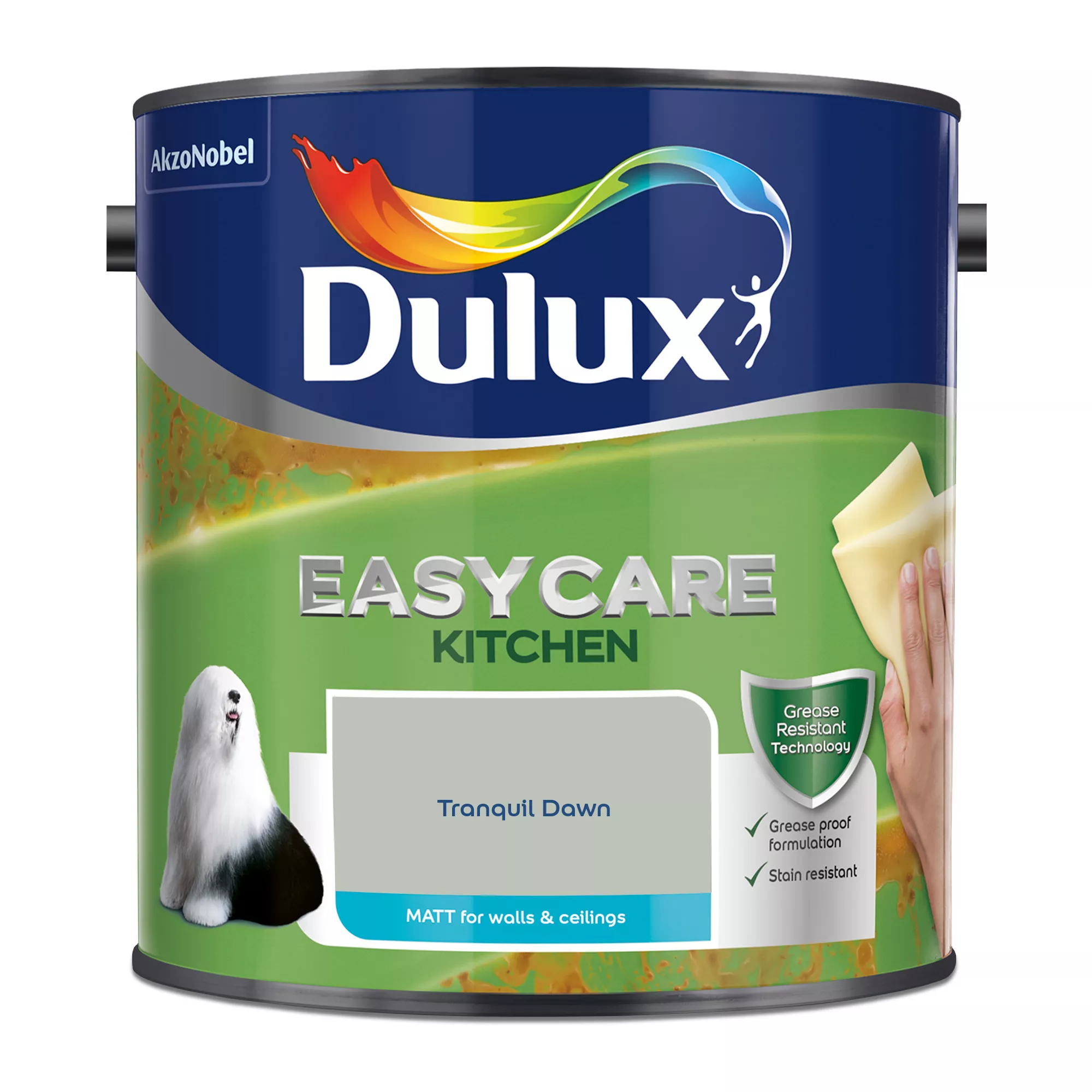 Dulux Easycare Kitchen Tranquil Dawn Matt Wall Paint, 2.5L 4 Dulux Easycare Kitchen Tranquil Dawn Matt Wall Paint, 2.5L - Image 2
