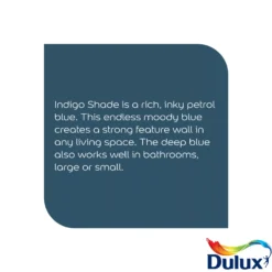 Dulux Easycare Washable & Tough Indigo Shade Matt Wall Paint, 2.5L 16 Dulux Easycare Washable & Tough Indigo Shade Matt Wall Paint, 2.5L -TRADE POINTS PAINTS dulux easycare washable tough indigo shade matt wall paint 2 5l5010212658529 36c bq
