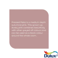 Dulux Easycare Washable & Tough Pressed Petal Matt Wall Paint, 2.5L -TRADE POINTS PAINTS dulux easycare washable tough pressed petal matt wall paint 2 5l5010212658581 36c bq