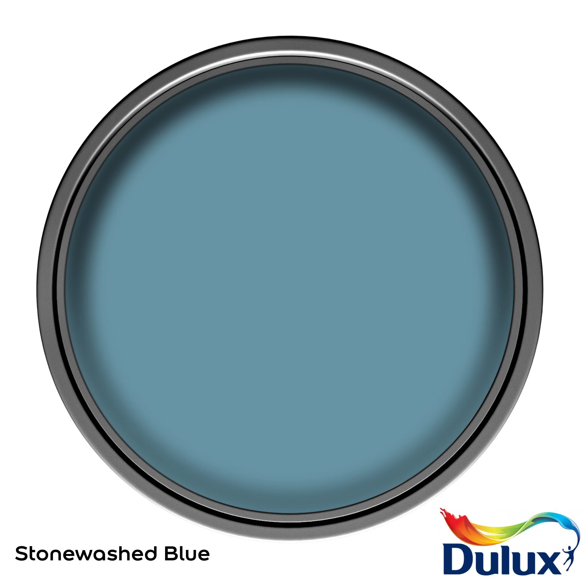 Dulux Easycare Washable & Tough Stonewashed Blue Matt Wall Paint, 2.5L 5 Dulux Easycare Washable & Tough Stonewashed Blue Matt Wall Paint, 2.5L - Image 3