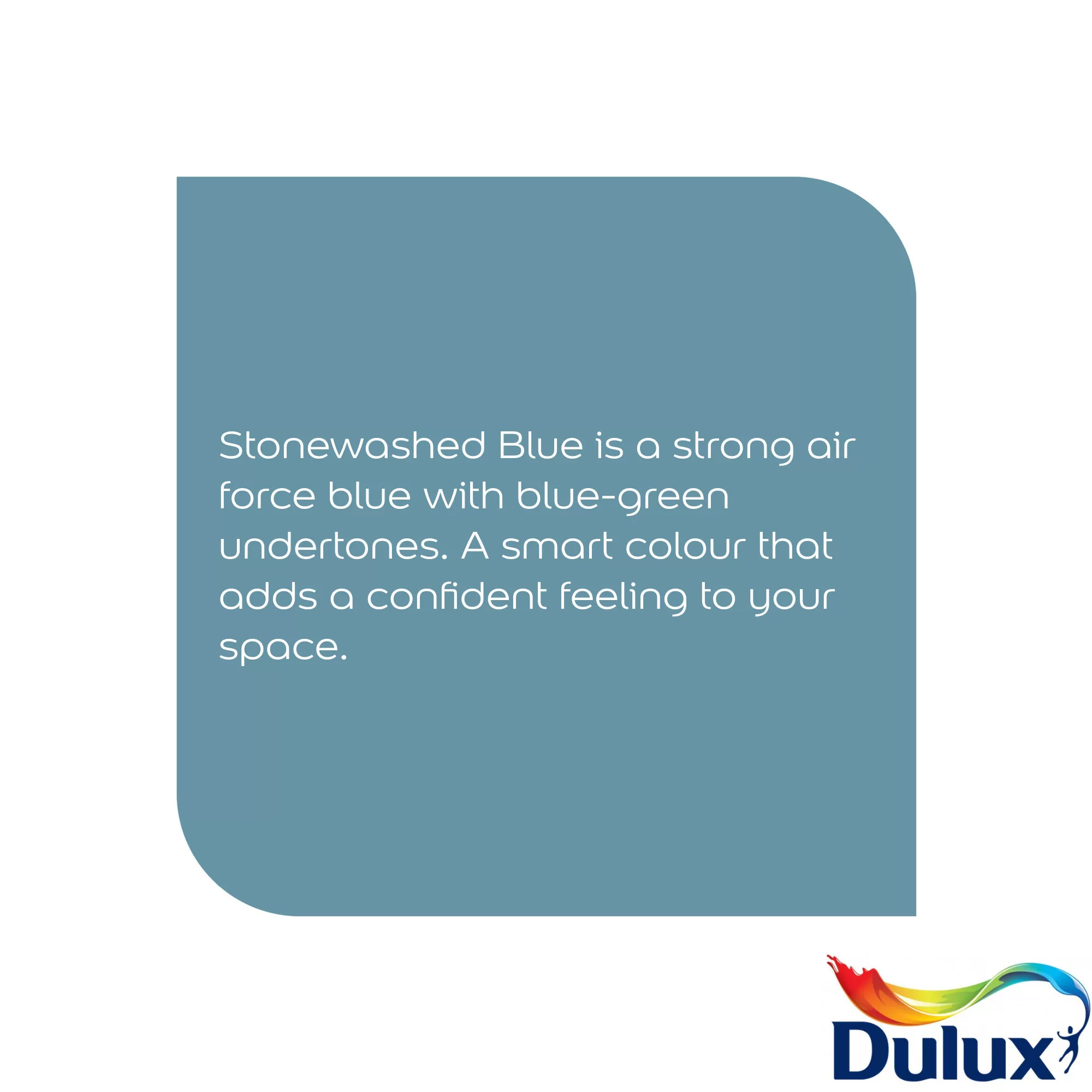 Dulux Easycare Washable & Tough Stonewashed Blue Matt Wall Paint, 2.5L 8 Dulux Easycare Washable & Tough Stonewashed Blue Matt Wall Paint, 2.5L - Image 6