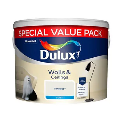 Dulux Timeless Matt Emulsion Paint, 7.5L 4 Dulux Timeless Matt Emulsion Paint, 7.5L - Image 2