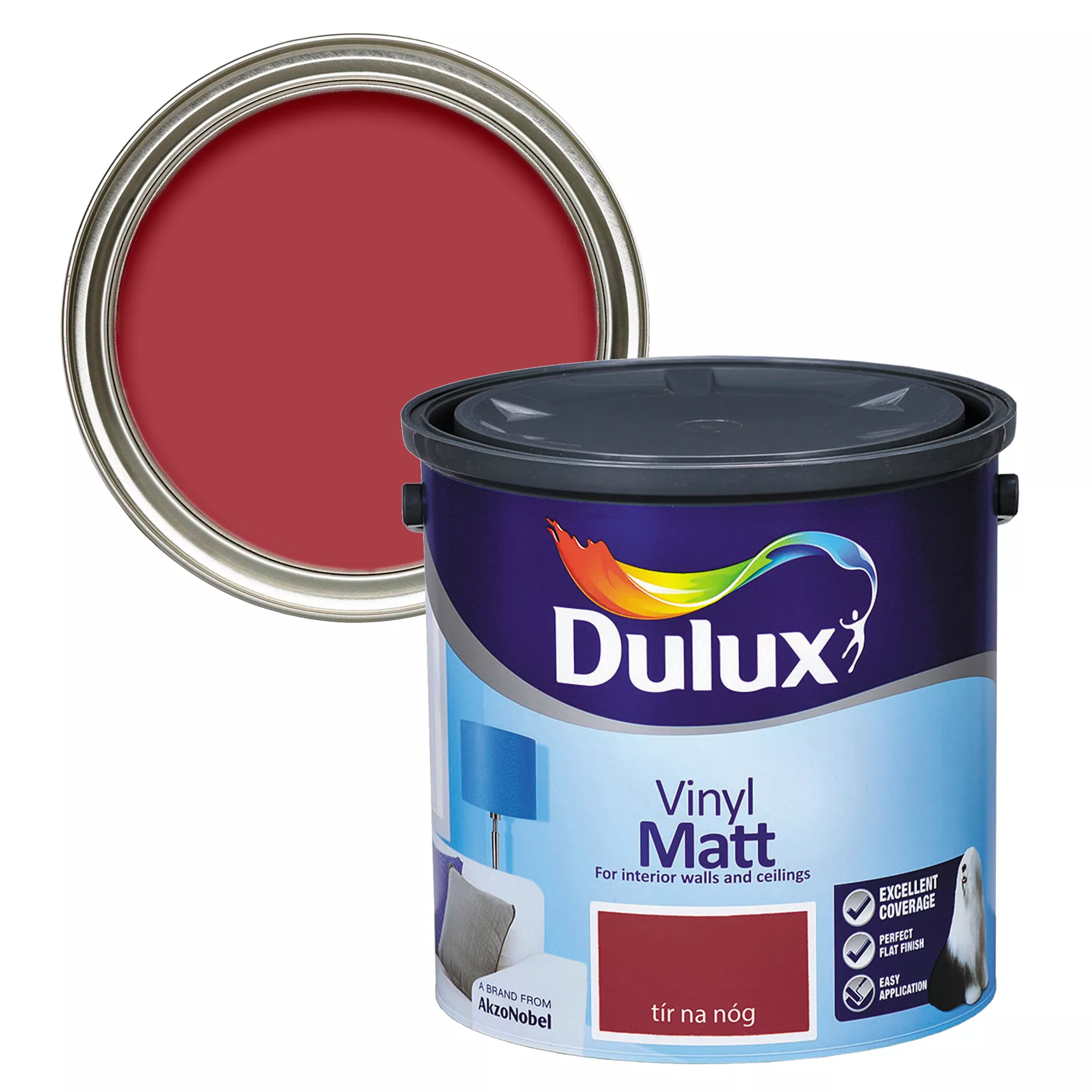 Dulux Tir Na Nog Vinyl Matt Emulsion Paint, 2.5L 3 Dulux Tir Na Nog Vinyl Matt Emulsion Paint, 2.5L