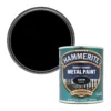 Hammerite Black Satinwood Metal Paint, 750ml 1 Hammerite Black Satinwood Metal Paint, 750ml -TRADE POINTS PAINTS hammerite black satinwood metal paint 750ml5011867010885 02c bq