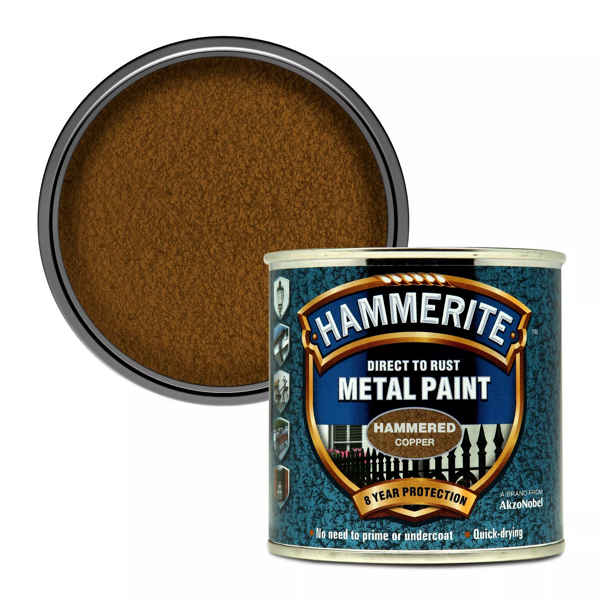 Hammerite Hammered Effect Metal Paint, 250ml 3 Hammerite Hammered Effect Metal Paint, 250ml