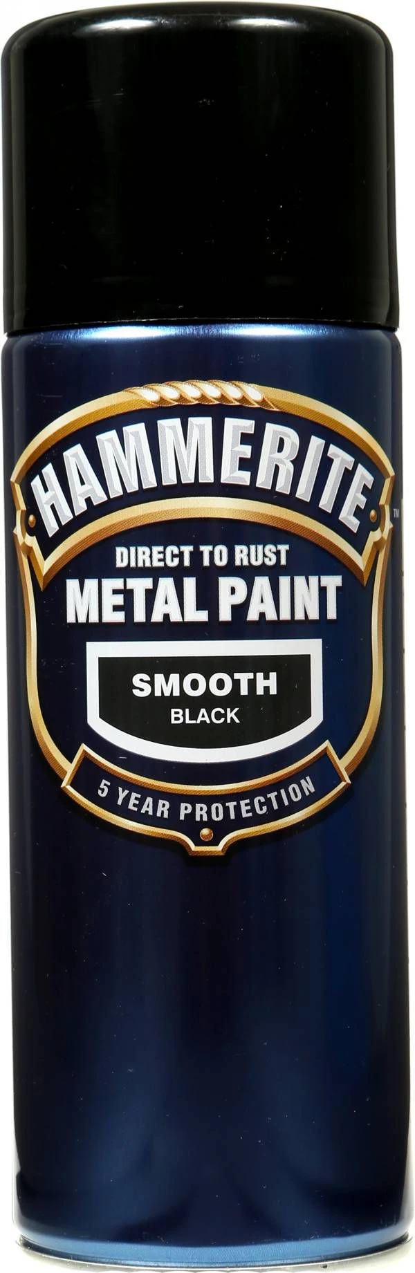 Hammerite Smoothrite Black Gloss Spray Paint, 400ml 3 Hammerite Smoothrite Black Gloss Spray Paint, 400ml