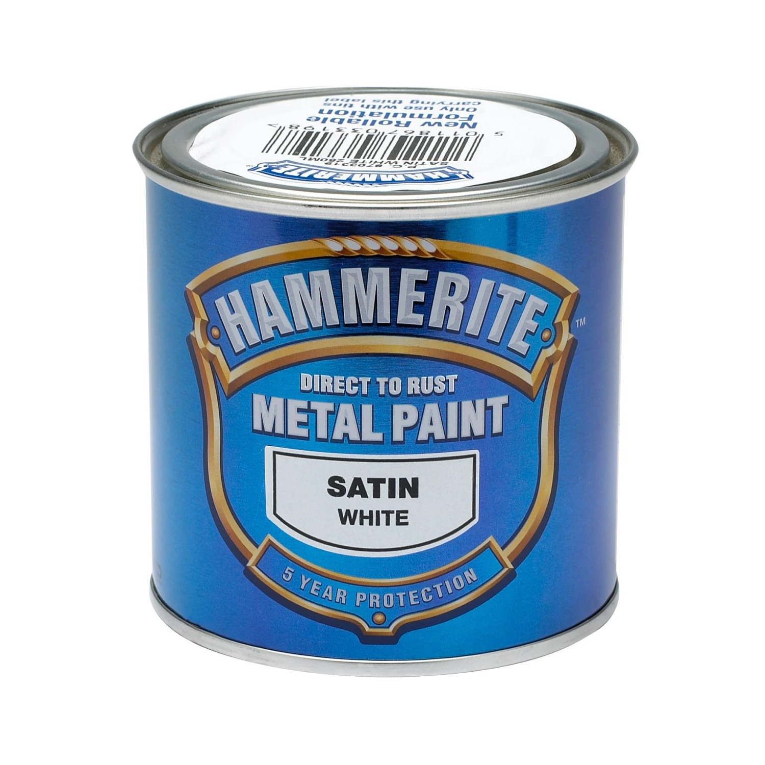 Hammerite White Satinwood Metal Paint, 250ml 4 Hammerite White Satinwood Metal Paint, 250ml - Image 2