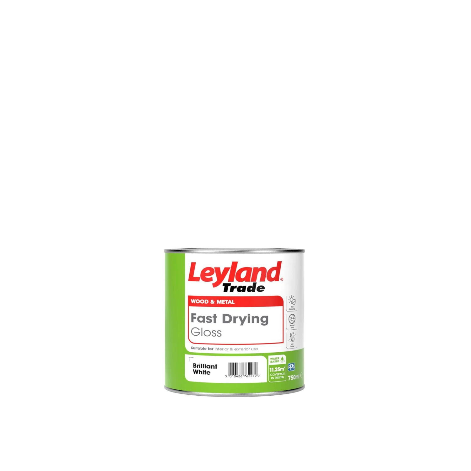 Leyland Trade Quick Dry Pure Brilliant White Gloss Metal & Wood Paint, 750ml 3 Leyland Trade Quick Dry Pure Brilliant White Gloss Metal & Wood Paint, 750ml