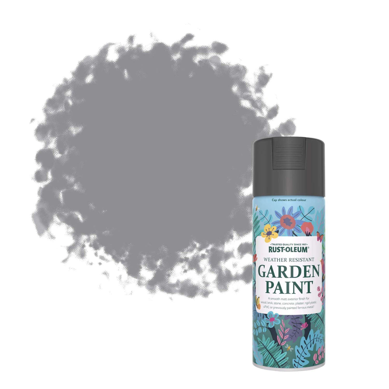 Rust-Oleum Garden Paint Anthracite Matt Multi-surface Garden Paint, 400ml Spray Can 3 Rust-Oleum Garden Paint Anthracite Matt Multi-surface Garden Paint, 400ml Spray Can