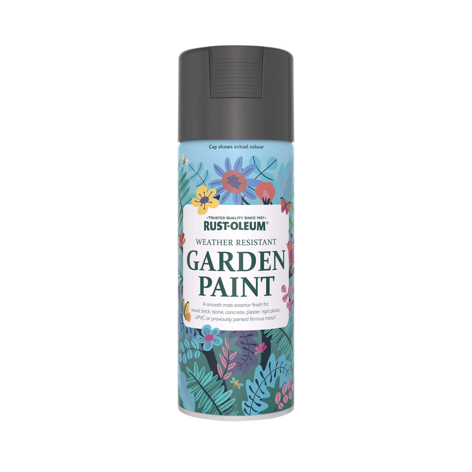 Rust-Oleum Garden Paint Anthracite Matt Multi-surface Garden Paint, 400ml Spray Can 4 Rust-Oleum Garden Paint Anthracite Matt Multi-surface Garden Paint, 400ml Spray Can - Image 2