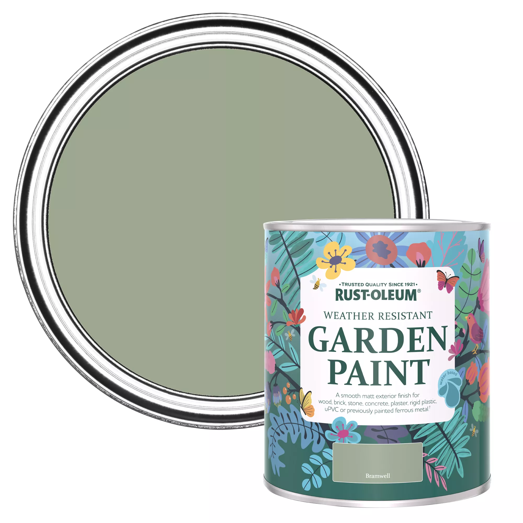 Rust-Oleum Garden Paint Bramwell Matt Multi-surface Garden Paint, 750ml Tin 3 Rust-Oleum Garden Paint Bramwell Matt Multi-surface Garden Paint, 750ml Tin