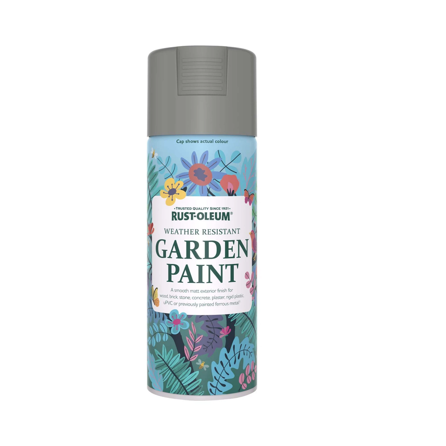 Rust-Oleum Garden Paint Flint Matt Multi-surface Garden Paint, 400ml Spray Can 4 Rust-Oleum Garden Paint Flint Matt Multi-surface Garden Paint, 400ml Spray Can - Image 2