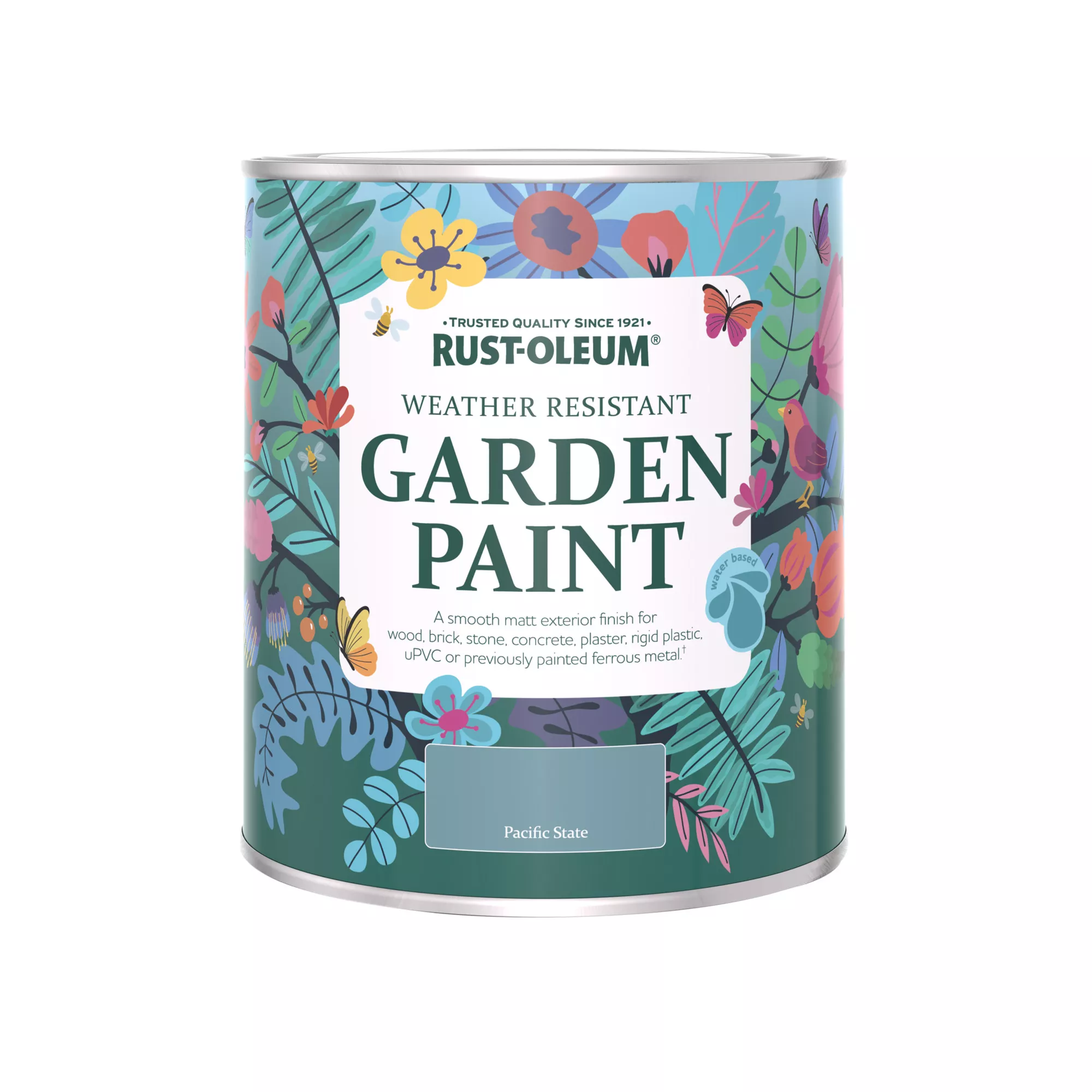 Rust-Oleum Garden Paint Pacific State Matt Multi-surface Garden Paint, 750ml Tin 4 Rust-Oleum Garden Paint Pacific State Matt Multi-surface Garden Paint, 750ml Tin - Image 2