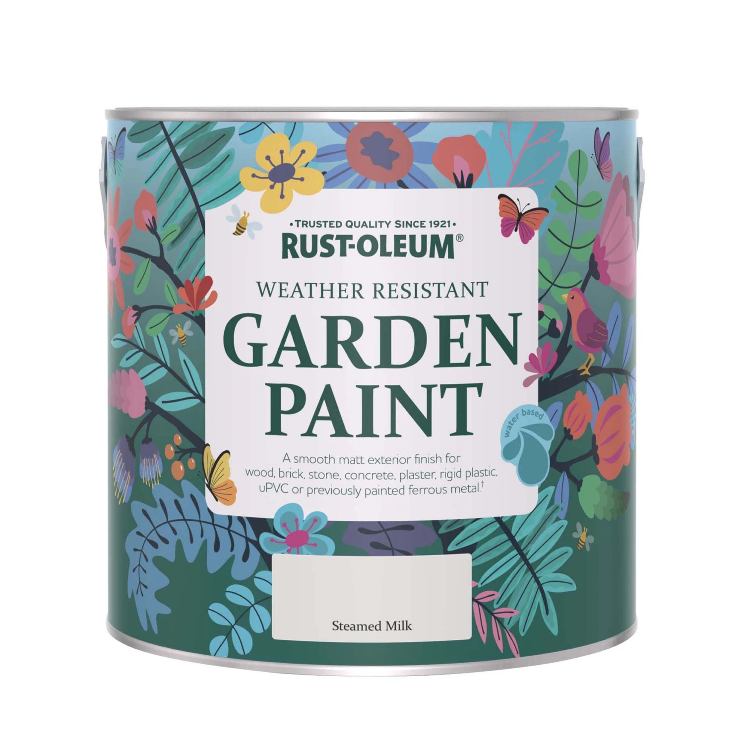Rust-Oleum Garden Paint Steamed Milk Matt Multi-surface Garden Paint, 2.5L Tin 4 Rust-Oleum Garden Paint Steamed Milk Matt Multi-surface Garden Paint, 2.5L Tin - Image 2