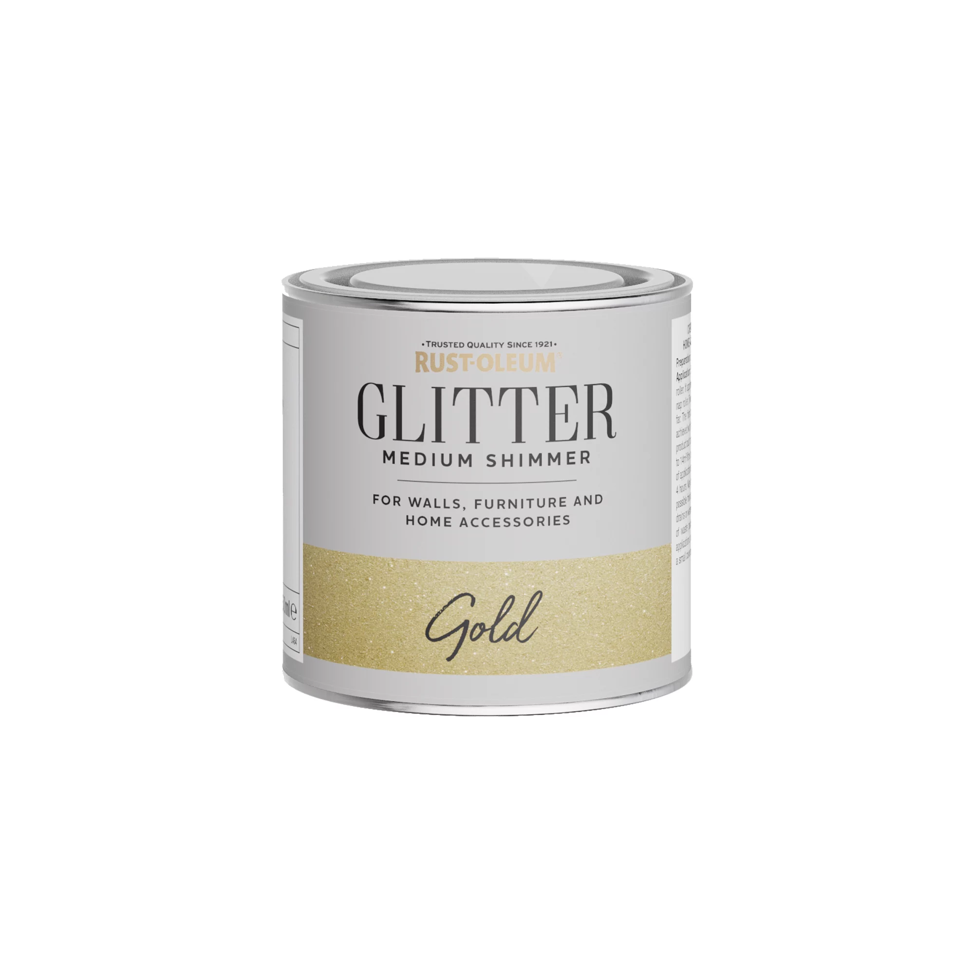 Rust-Oleum Medium Shimmer Gold Glitter Effect Mid Sheen Multi-surface Topcoat Paint Glitter, 250ml 3 Rust-Oleum Medium Shimmer Gold Glitter Effect Mid Sheen Multi-surface Topcoat Paint Glitter, 250ml - Image 2