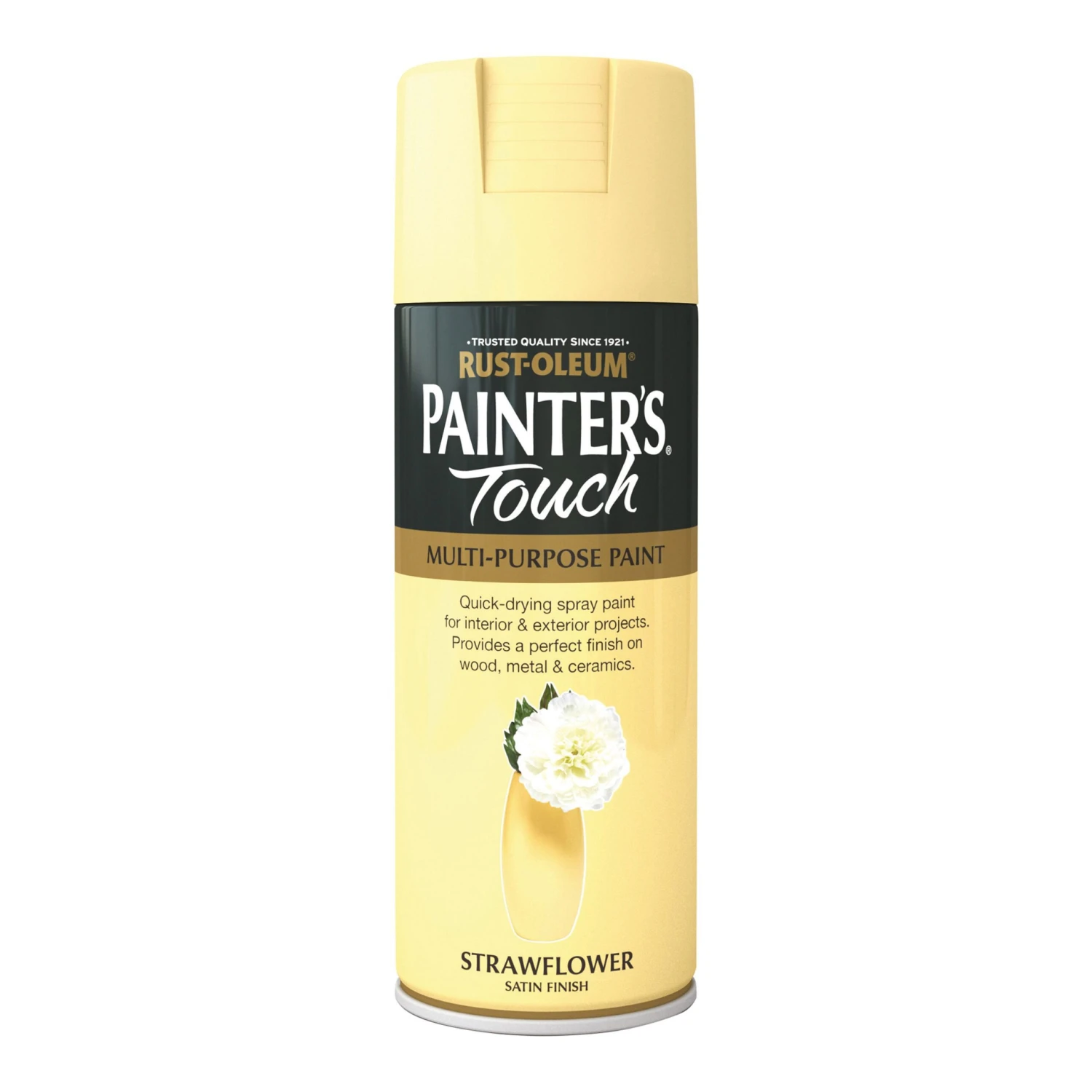 Rust-Oleum Painter's Touch Strawflower Satinwood Multi-surface Decorative Spray Paint, 400ml 4 Rust-Oleum Painter's Touch Strawflower Satinwood Multi-surface Decorative Spray Paint, 400ml - Image 2