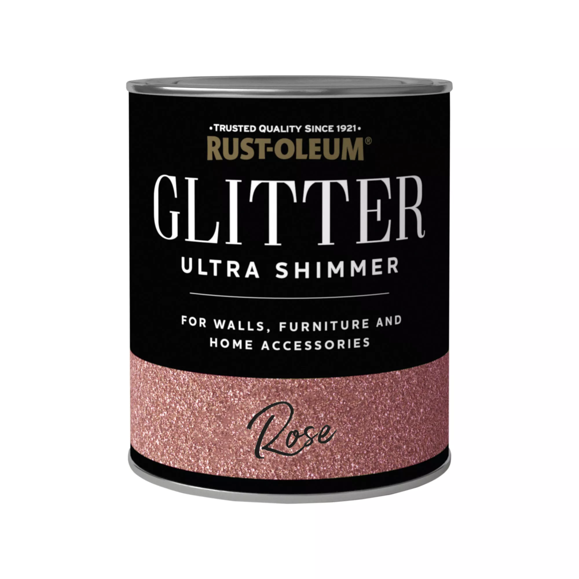 Rust-Oleum Ultra Shimmer Rose Glitter Effect Mid Sheen Multi-surface Topcoat Paint Glitter, 750ml 4 Rust-Oleum Ultra Shimmer Rose Glitter Effect Mid Sheen Multi-surface Topcoat Paint Glitter, 750ml - Image 2