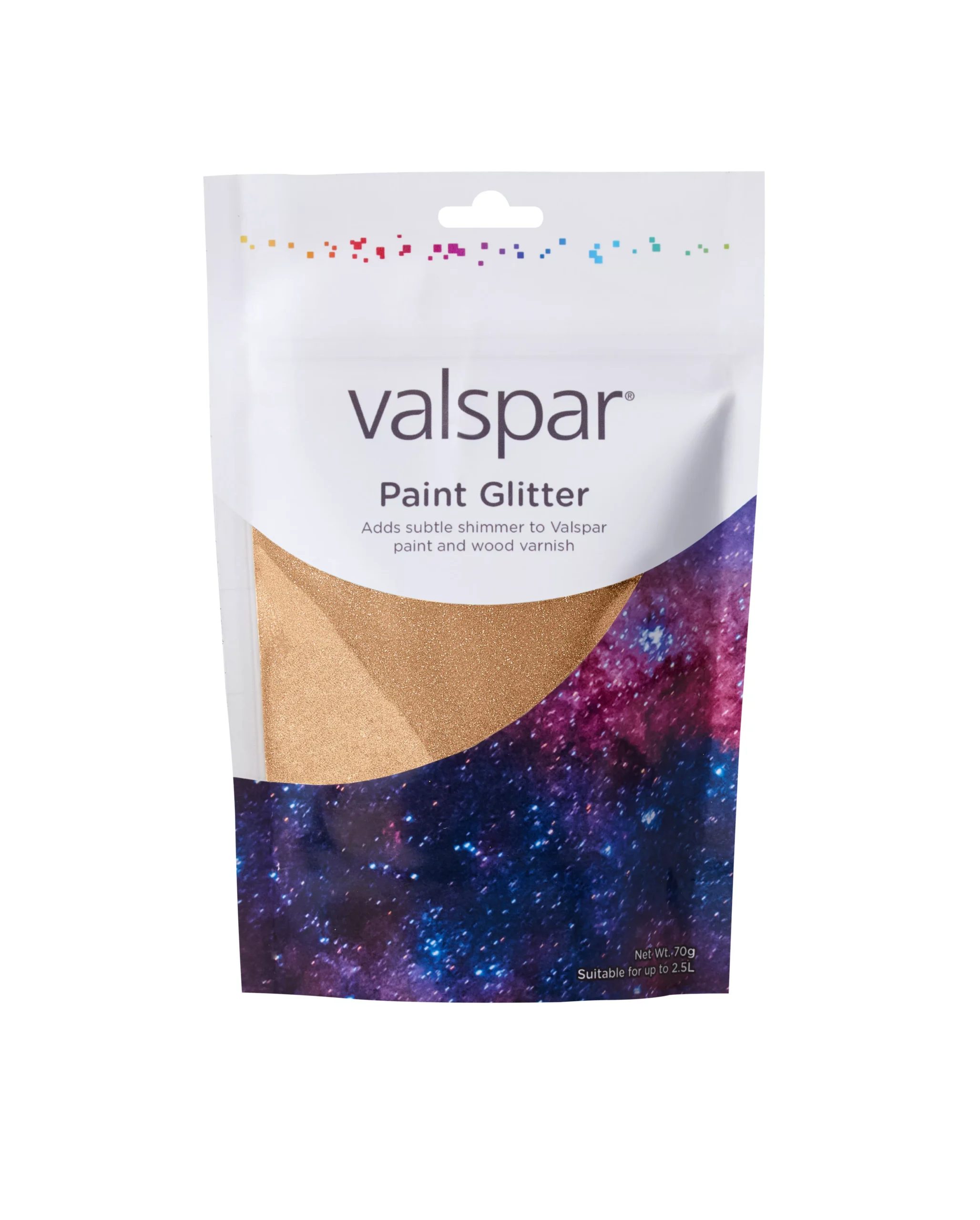 Valspar Bronze Effect Paint Glitter Packet, 70g 3 Valspar Bronze Effect Paint Glitter Packet, 70g